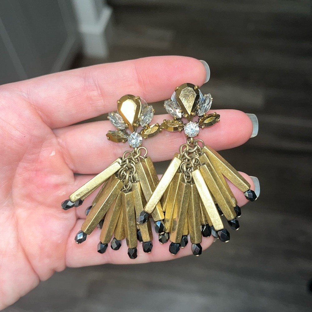 JCrew Bronze and Blue Earrings